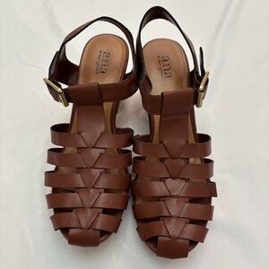 New a.n.a Brown Ana Jordan Fisherman Sandals